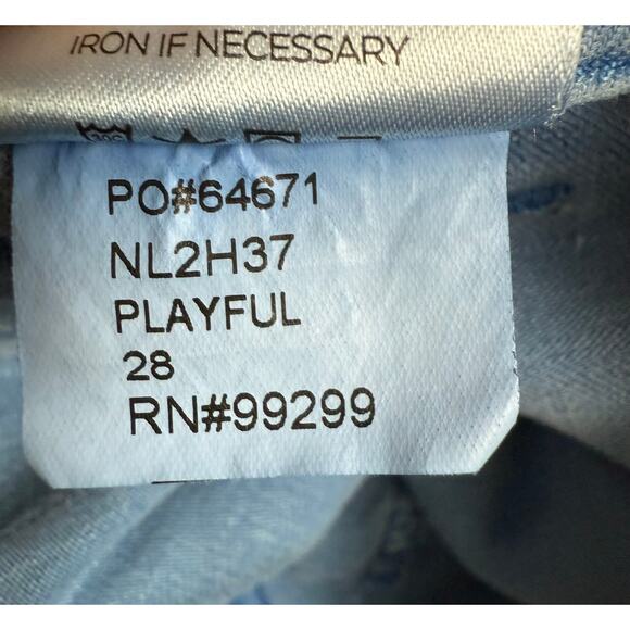 Level99 Playful Light Blue Wide-Leg High Waisted Size 28 Linen/Lyocell Blend - Picture 7 of 8